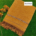 Men Wool Winter Shawal – Mustard Brown Traditional Shawl