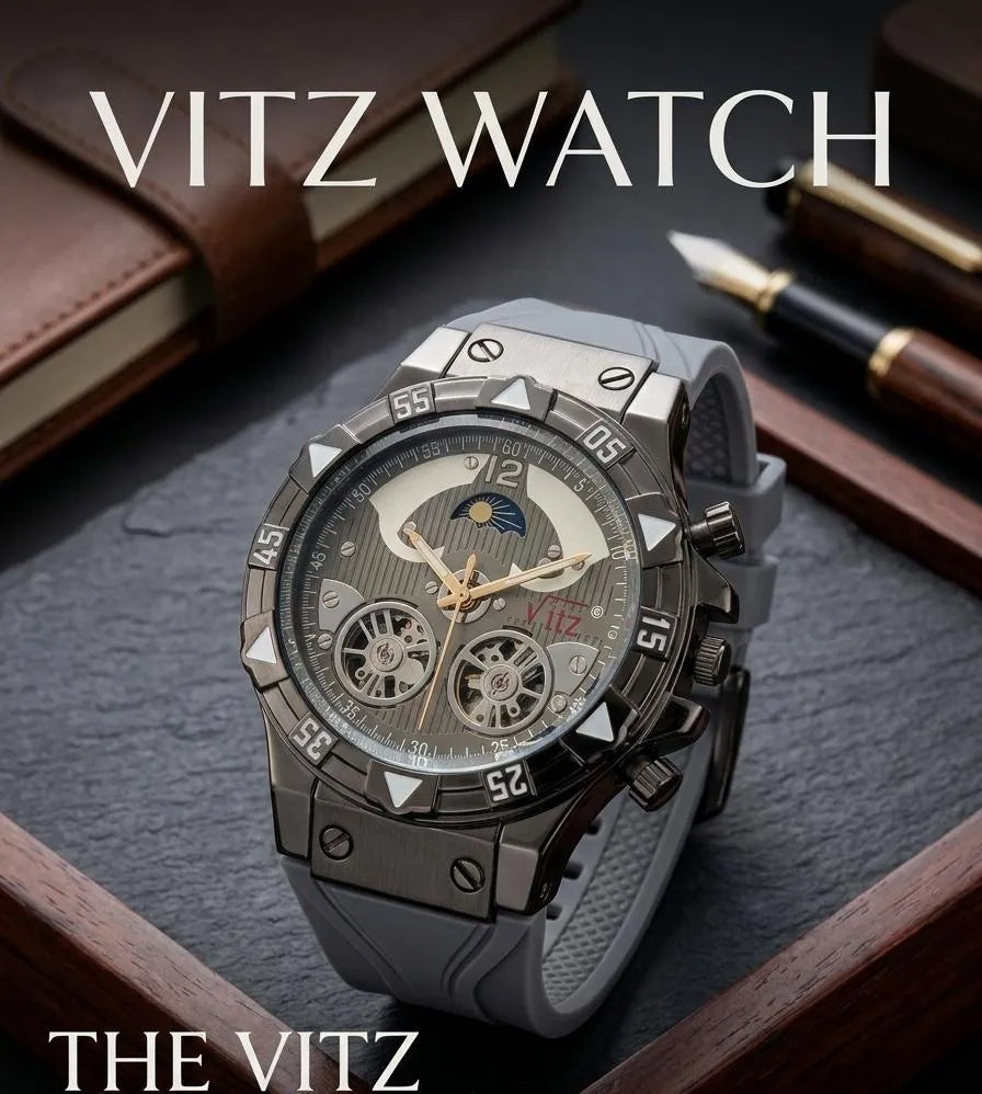 Vitz Men's Luxury Silicone Watch Imported Comfortable Daily Wear MZ-008