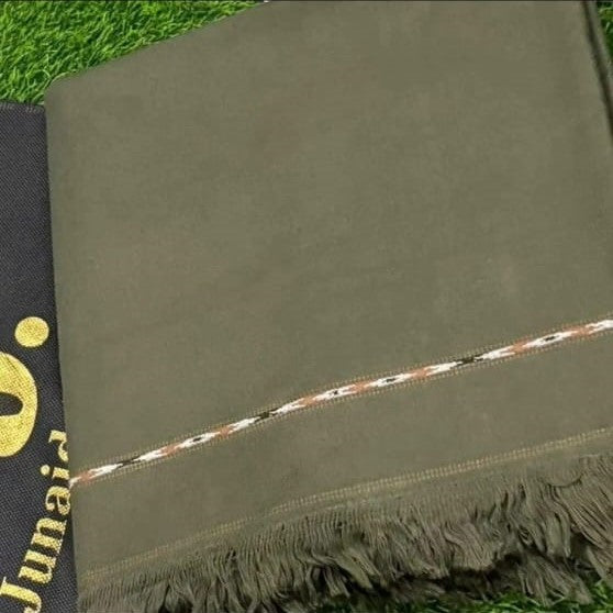 Men Premium Wool Shawl – Solid Colors with Minimal Border (Winter Collection)