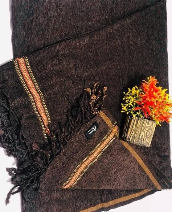 Men Winter Shawal – Brown Wool