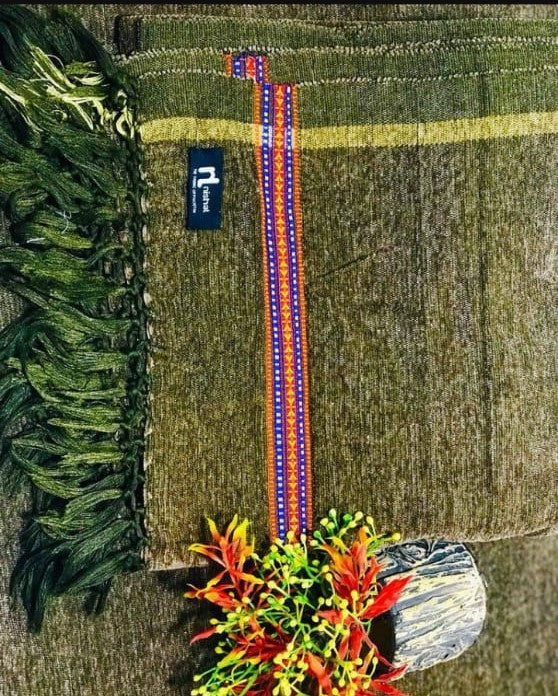 Men Winter Shawal – Dark Green Traditional Shawl