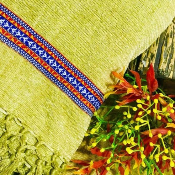 Men Winter Shawal – Light Green Traditional Shawl