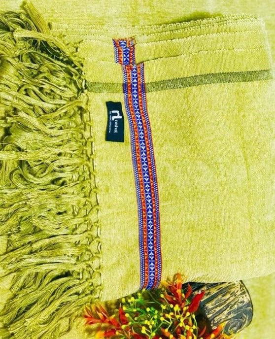 Men Winter Shawal – Light Green Traditional Shawl
